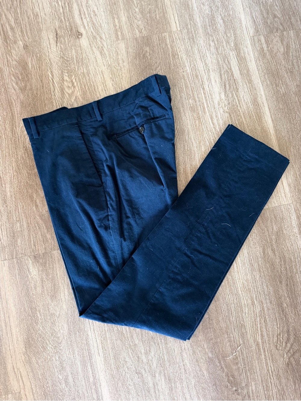 Bonobos Velvet Navy Dress Pants - Straight Leg